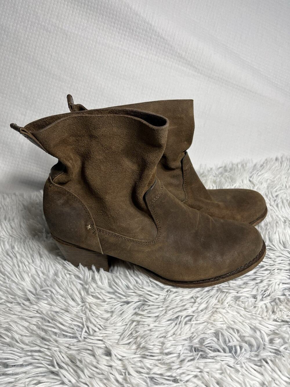 RAG & BONE Size 41 EUR Size 10.5 Brown Suede Ankle Fashion Boots Bootie
